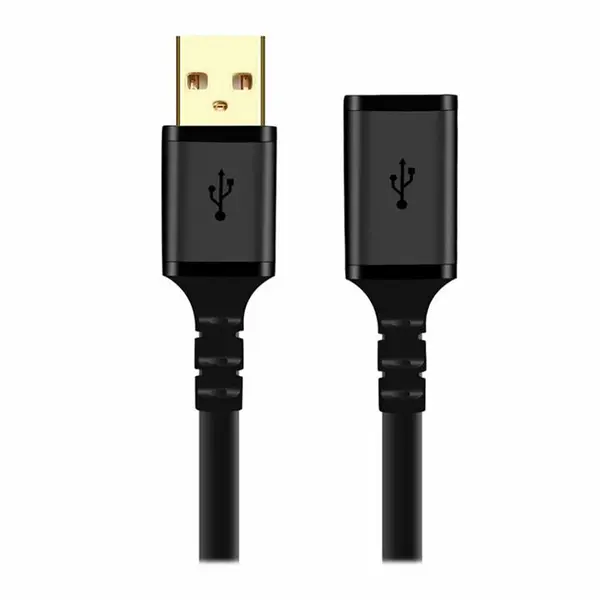 کابل افزایش طول USB2.0 کی نت پلاس مدل KP-C4014 طول 3 متر Knet Plus KP-C4014 USB 2.0 Extension Cable 3m