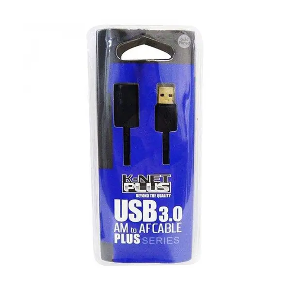 کابل افزایش طول USB3.0 کی نت پلاس مدل KP-C4021 طول 1.5 متر Knet Plus KP-C4021 USB 3.0 Extension Cable 1.5m - 2
