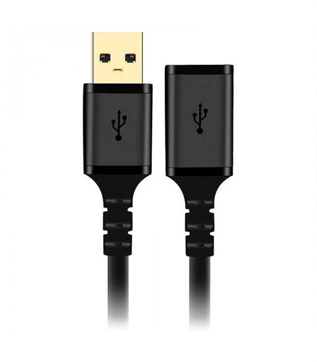 کابل افزایش طول USB3.0 کی نت پلاس مدل KP-C4021 طول 1.5 متر Knet Plus KP-C4021 USB 3.0 Extension Cable 1.5m