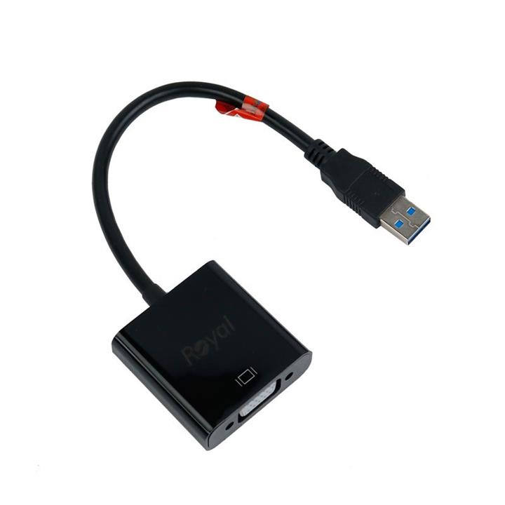 مبدل USB 3.0 به VGA رویال مدل 1011145