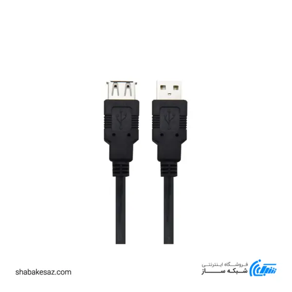 کابل کانکتر USB به مادگیUSB  کی نت با طول 5 متر Knet K-UC506 5m Usb 2.0 Extension Cable