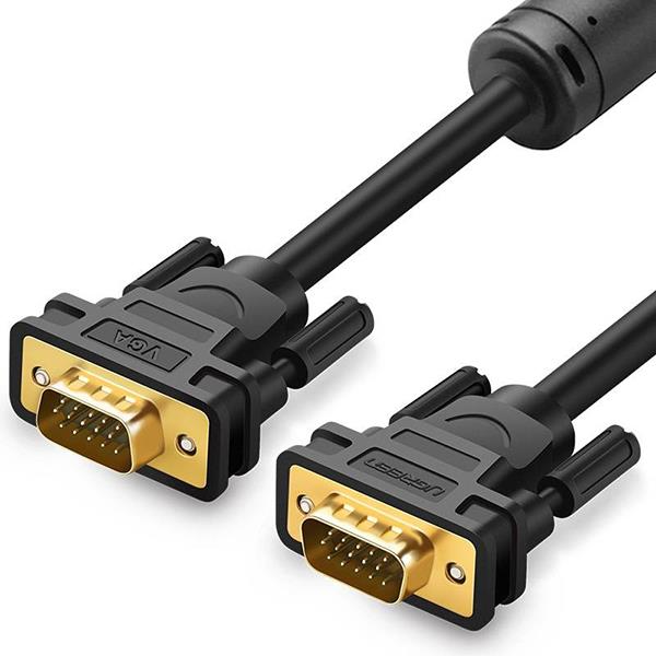 کابل VGA یوگرین مدل VG101-11633 طول 10متر ugreen VG101 VGA male to male 10m cable
