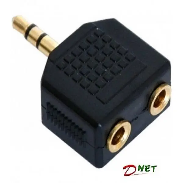 کابل و مبدل تبدیل 1 به 2 هدفون دی-نت مدل 124 - 2