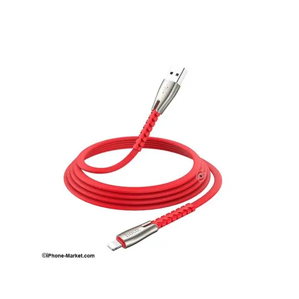 کابل لایتنینگ 1.2 متری 2.4 آمپر مدل U58 برند Hoco Hoco U58 Core Lightning Cable 1.2m - 3