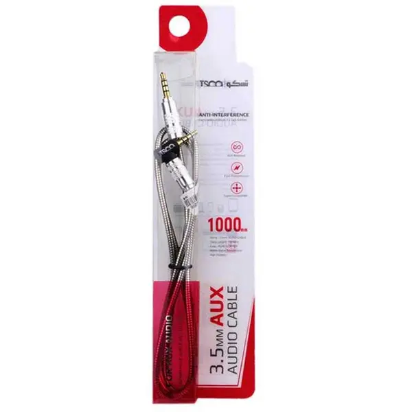 کابل صدا 1 متری TSCO مدل TC 94 TSCO TC 94 1M AUX CABLE