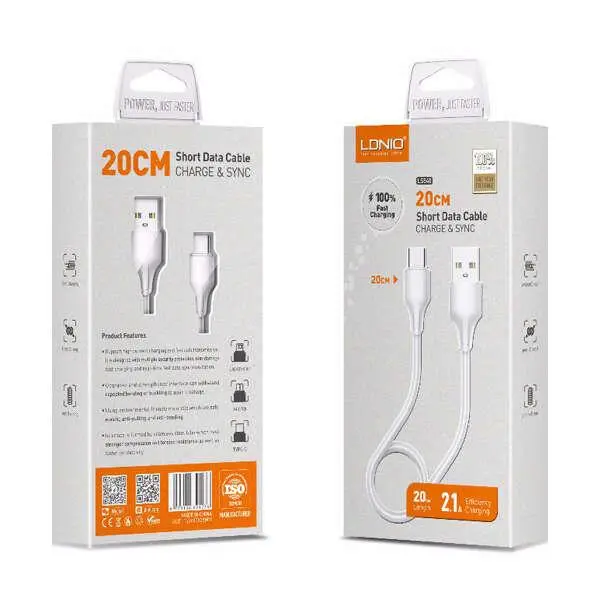 کابل تایپ سی 20CM LDNIO LS540 - 2