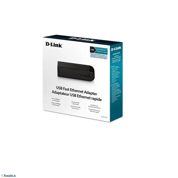 مبدل یو اس بی 2.0 به کارت شبکه DUB-E100 D-Link High Speed USB 2 Fast Ethernet Adapter DUB-E100 - 5