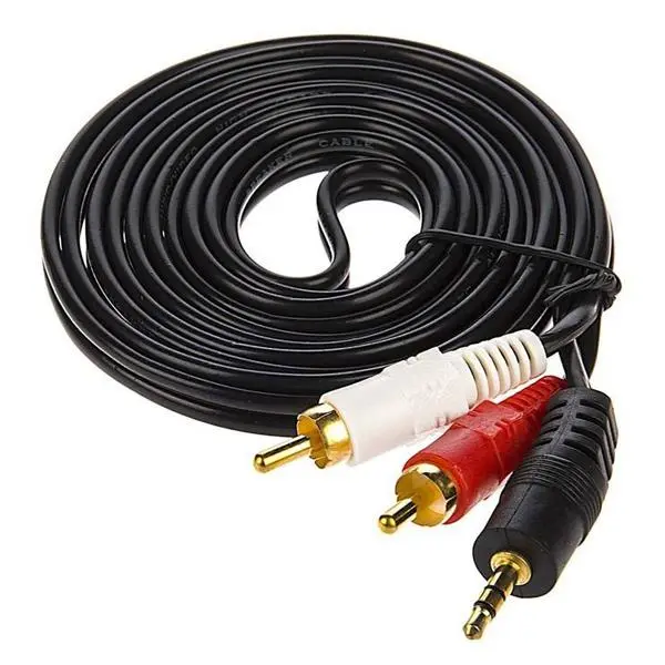 کابل تبدیل جک 3.5 میلی متری به RCA دی-نت به طول 1.5 متر D-net RCA To 3.5mm Plug Cable 1.5m - 3