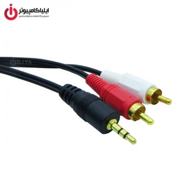 کابل تبدیل جک 3.5 میلی متری به RCA دی-نت به طول 1.5 متر D-net RCA To 3.5mm Plug Cable 1.5m - 4
