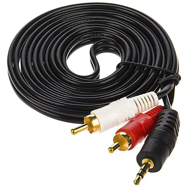 کابل تبدیل جک 3.5 میلی متری به RCA دی-نت به طول 1.5 متر D-net RCA To 3.5mm Plug Cable 1.5m - 2