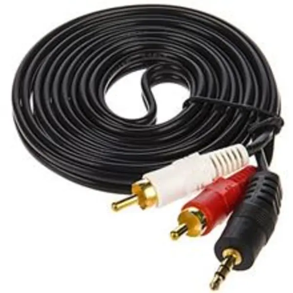کابل تبدیل جک 3.5 میلی متری به دو RCA تسکو به طول 2 متر TSCO 2 In 1 3.5mm To 2 RCA Plug Cable 2m - 5