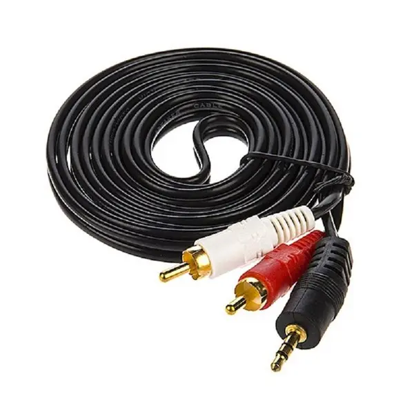 کابل تبدیل جک 3.5 میلی متری به دو RCA تسکو به طول 2 متر TSCO 2 In 1 3.5mm To 2 RCA Plug Cable 2m - 4