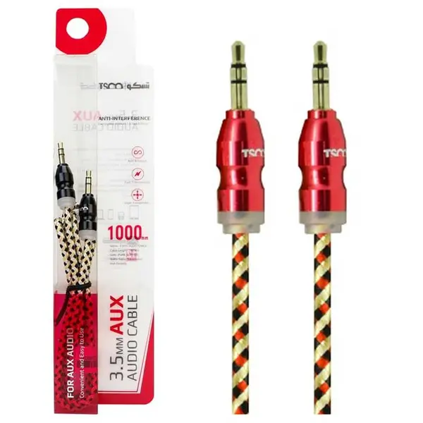 کابل انتقال صدا 3.5 میلی متری تسکو مدل TC AU12 به طول 1 متر TSCO TC AU12 3.5mm Audio Cable 1m - 3