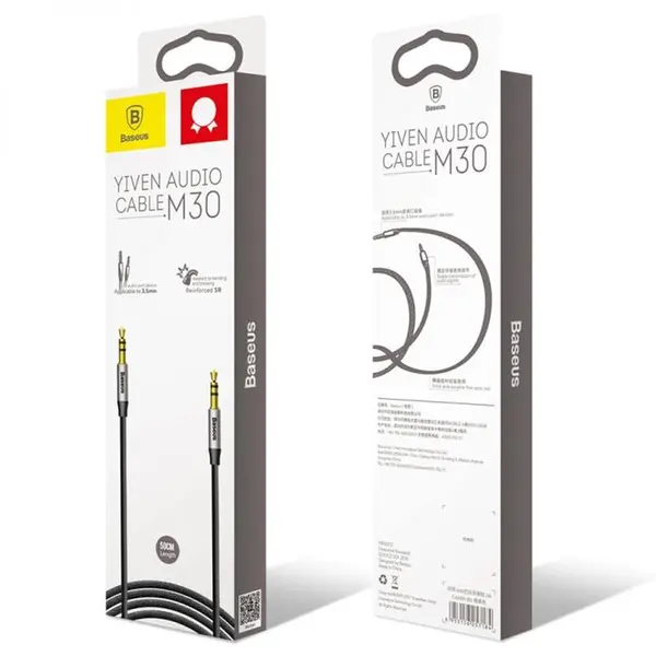 کابل انتقال صدا 3.5 میلی متری باسئوس مدل Yiven M30 به طول 1 متر Baseus Yiven M30 3.5mm Audio Cable 1m