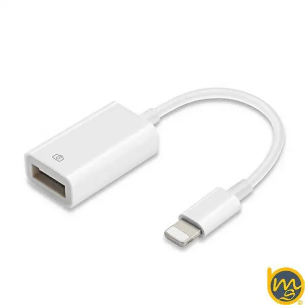 کابل تبدیل لایتنینگ به یو اس بی اپل برای اتصال به دوربین مدل A1440 اپل استور