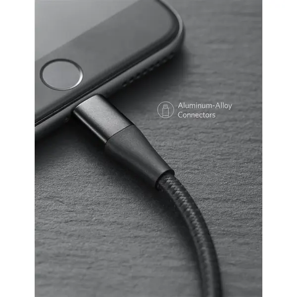 کابل لایتنینگ شارژ و دیتا انکر مدل  A8452 Cable: Anker A8452 USB To Lightning 0.9m