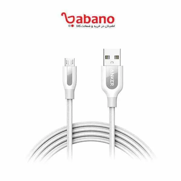 کابل شارژ anker micro USB مدل A8143 Anker A8143 PowerLine Plus USB to Micro USB Cable - 5