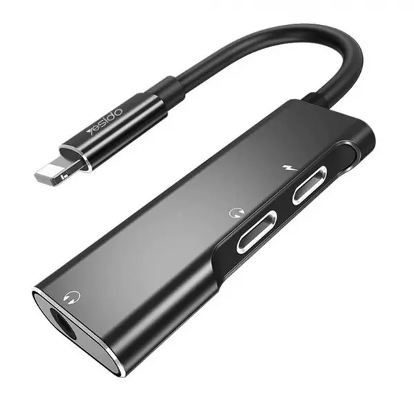 مبدل Aux لایتنینگ یسیدو مدل YAU13 با قابلیت شارژ - 2