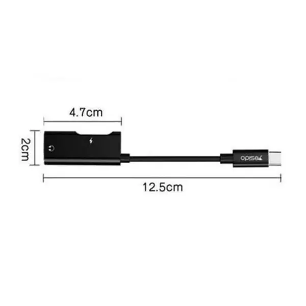 مبدل Aux تایپسی یسیدو مدل YAU23 با قابلیت شارژ - 2
