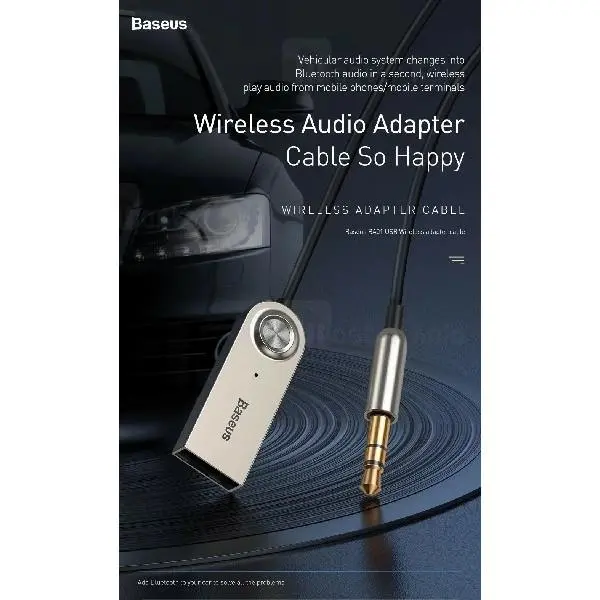 گیرنده صوتی بلوتوثی بیسوس Baseus BA01 Wireless Adapter Cable CABA01-01