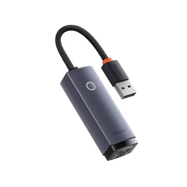 مبدل یواس‌بی به پورت شبکه بیسوس Baseus Ethernet Adapter USB to RJ45 LAN Port WKQX000113