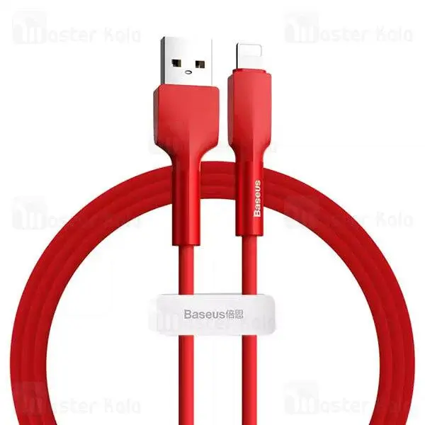 کابل لایتنینگ بیسوس Baseus Silica gel CALGJ-01 / 06 cable توان 2.4 آمپر به طول 1 متر - 2