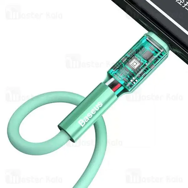 کابل لایتنینگ بیسوس Baseus Silica gel CALGJ-01 / 06 cable توان 2.4 آمپر به طول 1 متر - 3