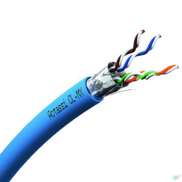 کابل شبکه CAt 6A F/FTP اشنایدر VDIC68X218F01 حلقه 500 متری LANmark-6A F/FTP AWG23 Cat 6A LSZH Orange 500m reel