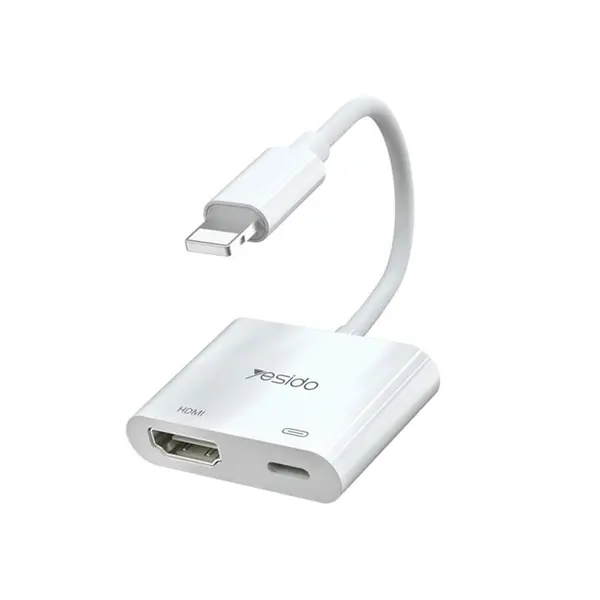 کابل و مبدل تبدیل لایتنینگ به Hdmi یسیدو مدل HM06 - 4