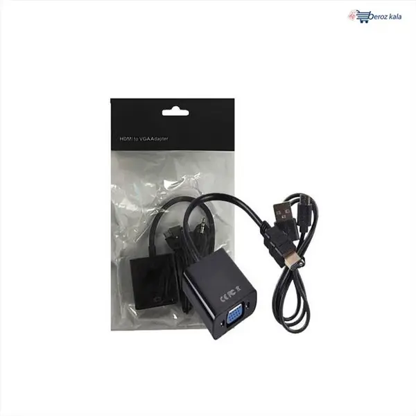 کابل تبدیل HDMI به VGA به صدا دار و پاور دار دی نت - 4