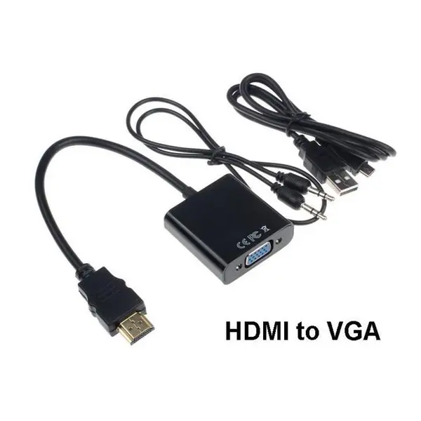 کابل تبدیل HDMI به VGA به صدا دار و پاور دار دی نت - 5