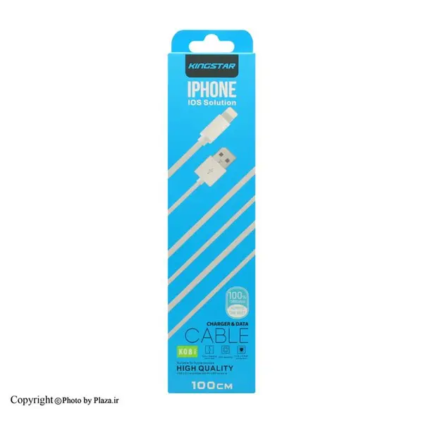 کابل لایتنینگ کینگ استار مدل K08 i طول 1 متر Kingstar K08 i Lightning Cable 1m