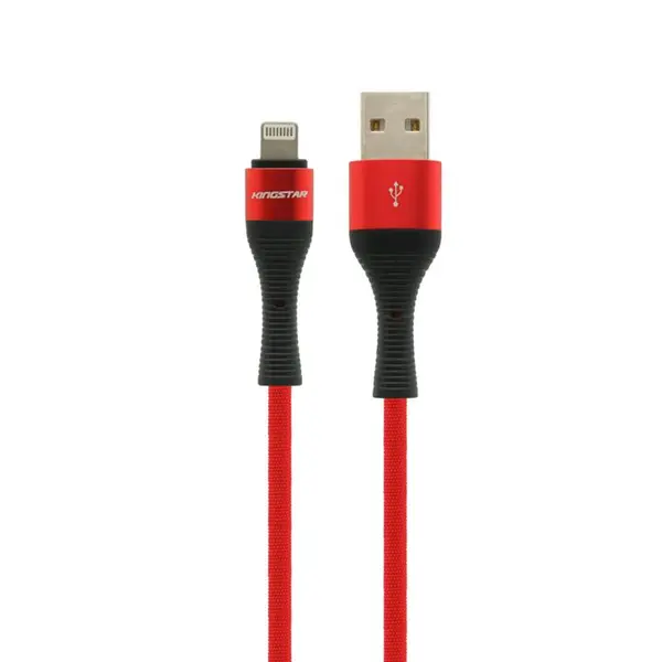 کابل لایتنینگ کینگ استار مدل K27 i طول 1 متر KingStar K27i USB To Lightning Cable 1m - 5