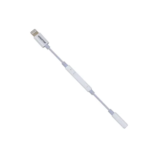 مبدل Lightning به AUX کینگ استار مدل KAC Kingstar KAC69 Lightning To AUX Adapter طول 90 سانتی متر - 2