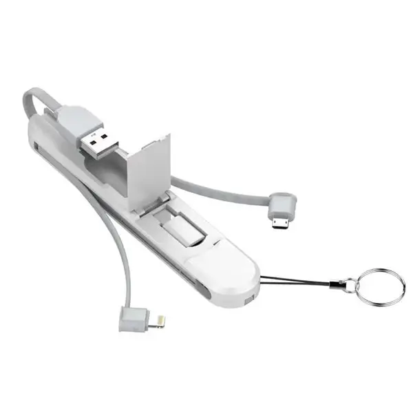 کابل سه سرمیکرو-لایتنینگ-تایپ سی LDNIO LC130 - 3