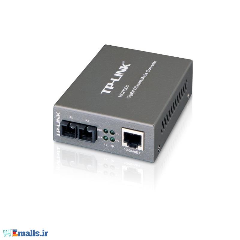 مبدل فیبر گیگابیتی و تک حاته تی پی-لینک MC210CS TP-LINK MC210CS Gigabit Single-Mode Media Converter