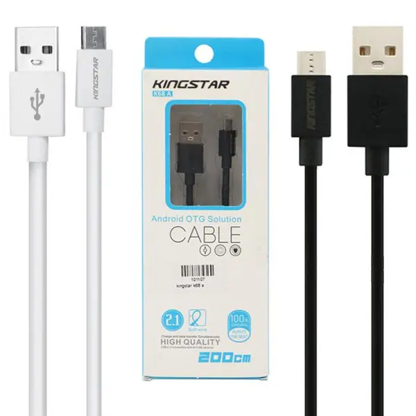 کابل MicroUSB کینگ استار مدل K68 A طول 2 متر Kingstar K68 A Micro USB Cable 2m - 5