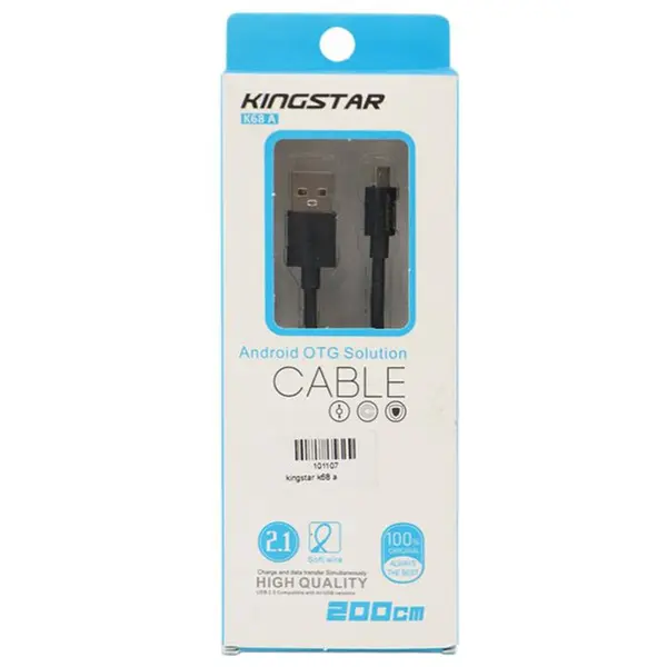 کابل MicroUSB کینگ استار مدل K68 A طول 2 متر Kingstar K68 A Micro USB Cable 2m - 3