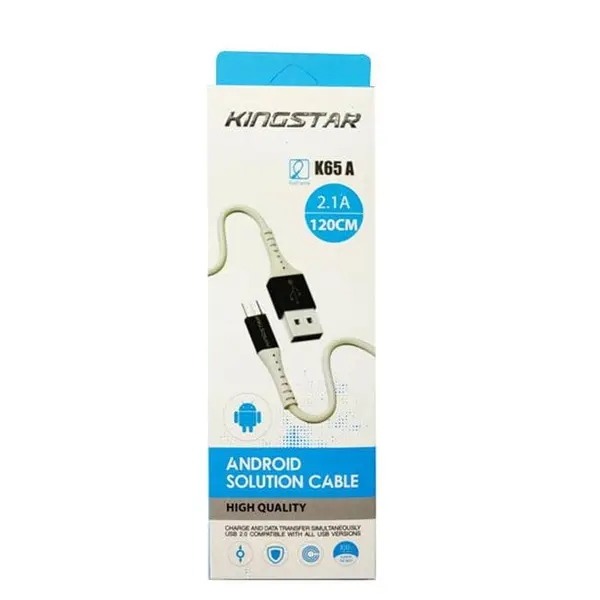 کابل MicroUSB کینگ استار مدل K65 A طول 1.2 متر Kingstar KS65A MicroUSB Cable 1.2M - 4