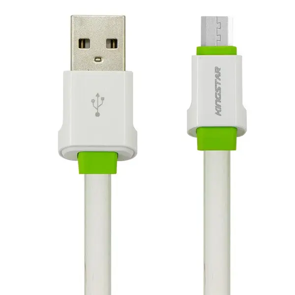 کابل شارژ و دیتا microUSB برند Kingstar مدل KS01A طول 2 متر Kingstar KS01A Micro USB Cable