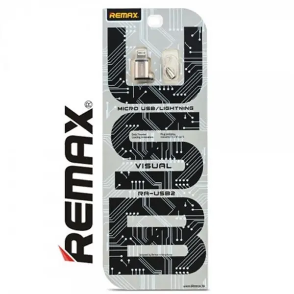 مبدل microUSB به لایتنینگ ریمکس مدل RA-USB2 Remax RA-USB2 microUSB To Lightning Adapter