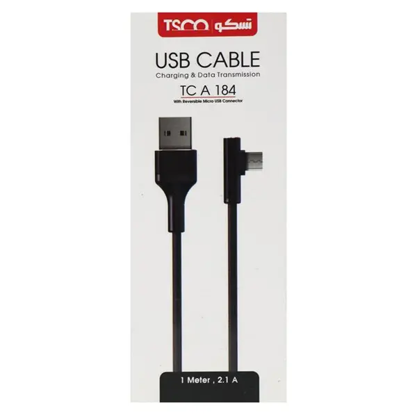 کابل MicroUSB تسکو مدل TC A 184 طول 1 متر CHARGING CABLE TC A184 - 4