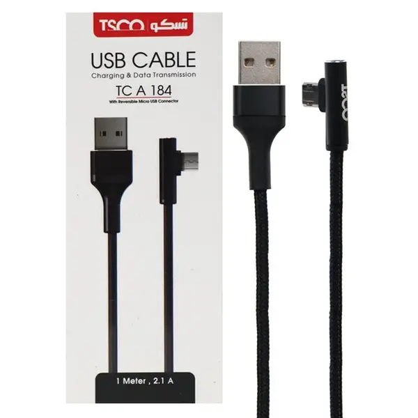 کابل MicroUSB تسکو مدل TC A 184 طول 1 متر CHARGING CABLE TC A184 - 3