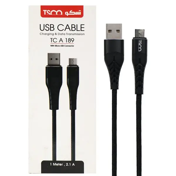 کابل MicroUSB تسکو مدل TC A 189 طول 1 متر Tsco TCA189 MicroUSB to USB - 4