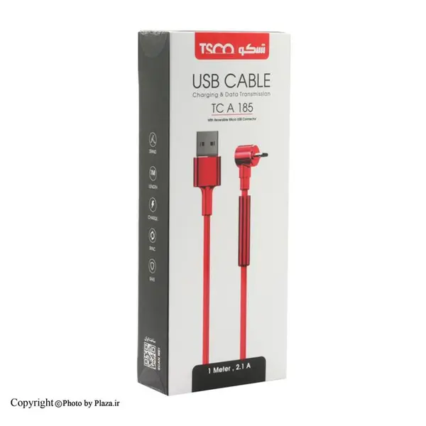 کابل MicroUSB تسکو مدل TC A 185 طول 1 متر TC A 185 MicroUSB Cable Charging & Data Transmission - 2