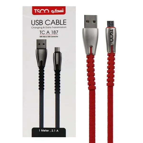 کابل MicroUSB تسکو مدل TC A 187 طول 1 متر Cable TSCO TC A187 - 3
