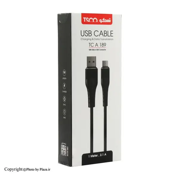 کابل MicroUSB تسکو مدل TC A 189 طول 1 متر Tsco TCA189 MicroUSB to USB - 2