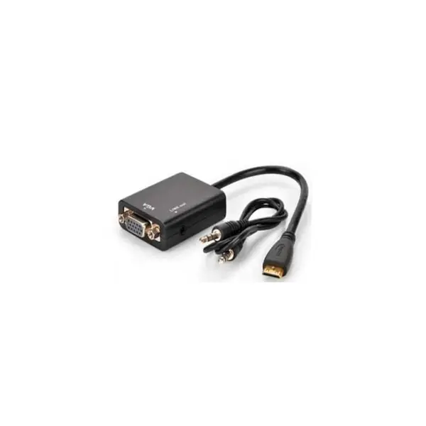 مبدل تصویر Mini HDMI به VGA برند D-NET D-NET Mini HDMI To VGA And Audio Converter - 2