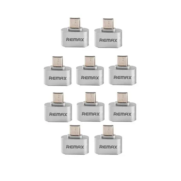 مبدل OTG microUSB ریمکس مدل Pny-10 بسته 10 عددی -