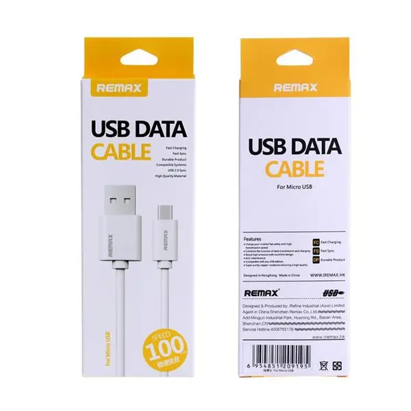 کابل فلت میکرو یو اس بی Remax Remax Micro USB Flat Cable